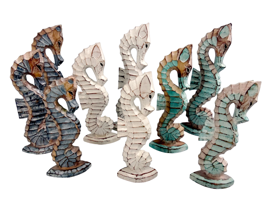 SET 3 HIPOCAMPOS BASE 20/25/30cm