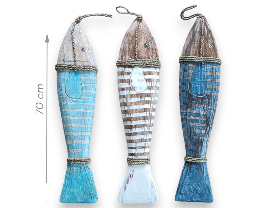 PEZ CUERDA XL RAYADO 70cm 3 COLORES