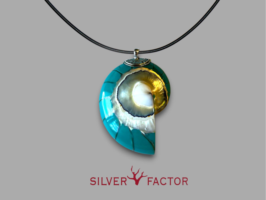 COLGTE.AG.POMPI RESINA TURQUESA 75mm