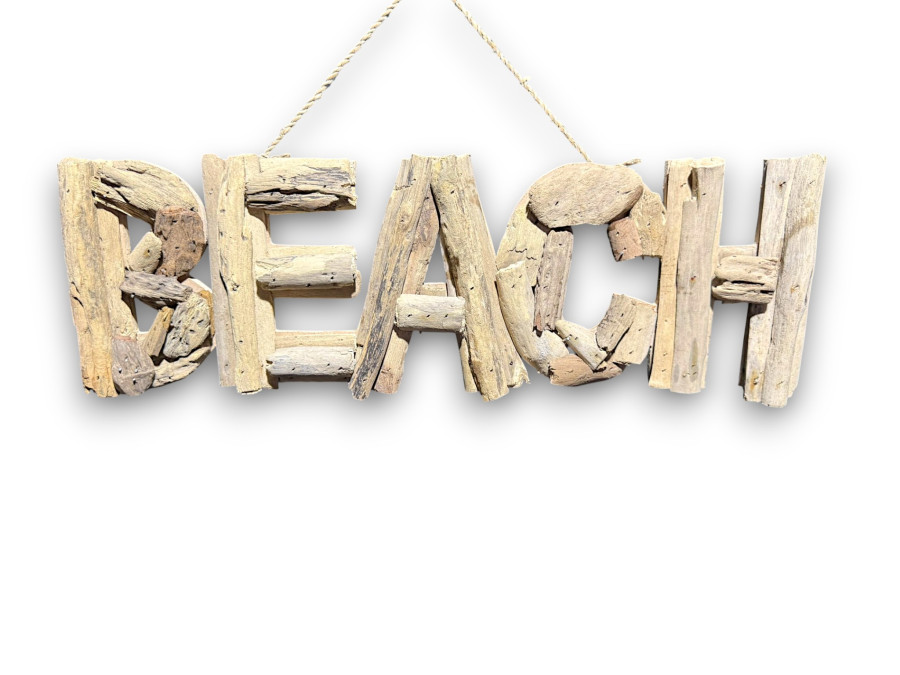 LETRERO BEACH FLOTAN 44x15cm