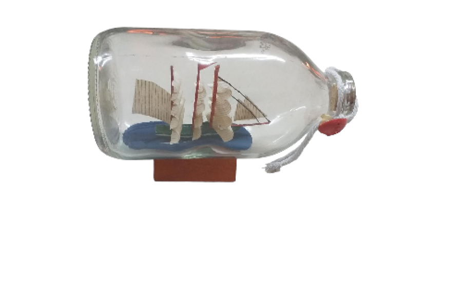 BOTELLA BARCO 11cm 3 colores (pack 6 unid)