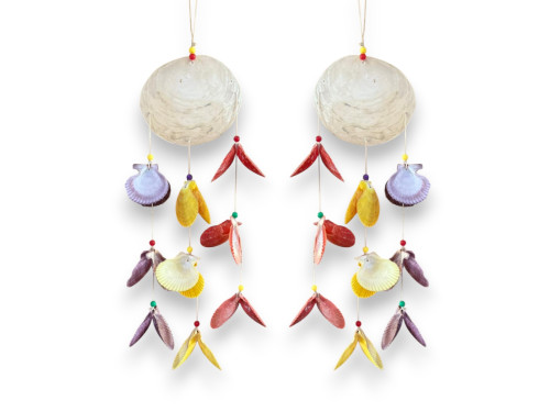 DECO PECTEN+CAPIZ+BOLITAS 13x40cm pack 6