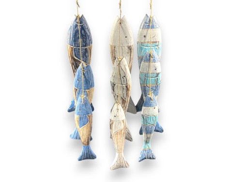 DECO 3 PEZ CUERDA 25/30/35cm 3 COLORES