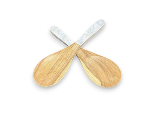 SET 2 CUCHARAS CAPIZ/WOOD 25x07cm