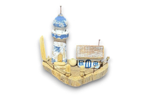 DECORACION MARINERA AZUL 20x18cm