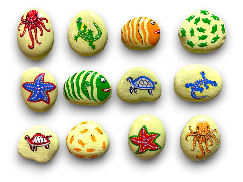 IMAN PIEDRA PINTADA pack 18