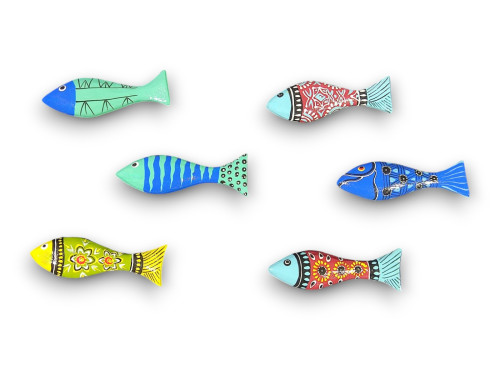 IMAN PECES GRAVADOS 09cm pack 12